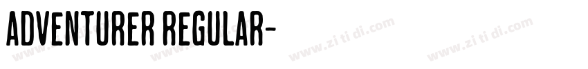 Adventurer Regular字体转换